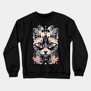 Cute Cat Illusion Design, Funny Cat Lover Gift Idea Crewneck Sweatshirt